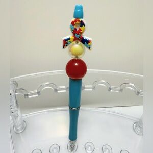 Beaded Autism Awareness Pen